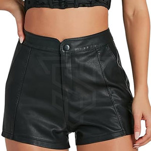 2025 Shorts en cuir respirant de haute qualité à la mode pour femmes couleur personnalisée à vendre - Product Image 1