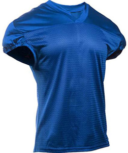 เสื้อฟุตบอลคอวี แขนสั้น ผ้าตาข่าย สำหรับผู้ใหญ่ ยูนิเซ็กซ์ โพลีเอสเตอร์ 100% สีพื้น ทรงปกติ ระบายอากาศได้ดี แห้งเร็ว ป้องกันรังสียูวี - Product Image 4