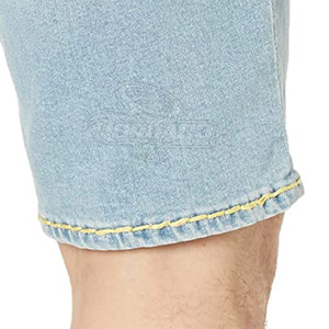 Shorts en jean pour hommes dernier style design personnalisé Services OEM Shorts en jean pour hommes à bas prix Shorts en jean avec logo personnalisé - Product Image 6