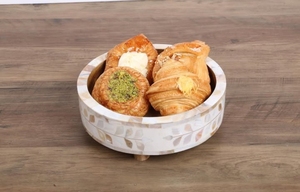 Bol en nacre chauffe-aliments Hotpot Vaisselle Casseroles Meilleure vente Récipient alimentaire en métal servant des Hotpots - Product Image 2