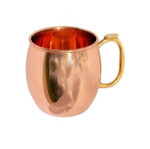 Disposable Eco-Friendly Copper Mug with Brass Handle High Quality Indian Made Beer & Coffee Mug for <b>Red</b> <b>Wine</b> Use - Product Image 2
