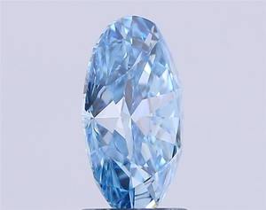 เพชรทรงรี 2.03 กะรัต สีฟ้าสดใส ระดับ VVS2 เพชรเพาะเลี้ยงในห้องปฏิบัติการ สำหรับทำเครื่องประดับ เพชร CVD - Product Image 2