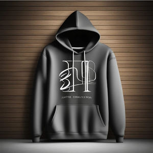 Vente en gros Fabrication Hip Hop Style OEM/ODM High Street 100% Cotton Unisex Blank Print pockets Heavyweight Men's Hoodies - Product Image 2