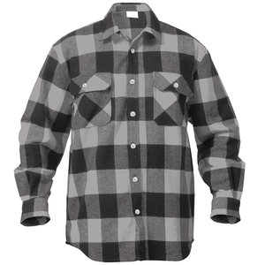 Chemises en flanelle de coton personnalisées blanches/noires, coupe ajustée, manches longues, grandes tailles, respirantes, séchage rapide, pour l'hiver et l'été - Product Image 4