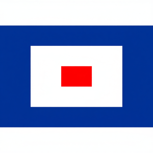 Whiskey W Nautical Signal <b>Flag</b> 150x180cm - Product Image 2