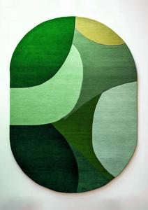 พรมพื้นที่ทำด้วยผ้าขนสัตว์แบบทำมือขนแกะทำด้วยมืองานแฮนด์เมดกองสูงต่ำห้องครัวสำหรับสวดมนต์ในสำนักงานด้วยสิ่งทออินเดีย h/l - Product Image 3