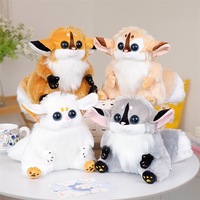 Jouets en peluche de lémurien de simulation de 22 cm, animaux en peluche réalistes, singe mignon, renard en peluche, coussin doux pour enfants, cadeaux, souvenirs de zoo