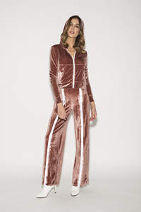 2025 llegada de moda niñas chaqueta de terciopelo y pantalón conjunto de dos piezas vestido transpirable personalizado invierno Crop Top Zip chándales - Product Image 6