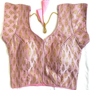 เสื้อผ้าไหมบานาราซี เสื้อเปิดด้านหน้า ไม่มีตะขอ เสื้อคอกลม - Product Image 1