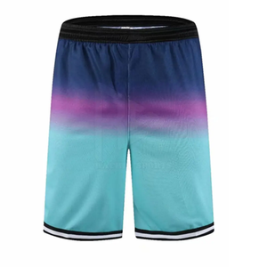 Pantalones cortos de baloncesto por sublimación OEM, ropa de gimnasio de verano para hombre, ropa de calle, pantalones cortos atléticos personalizados de poliéster - Product Image 2