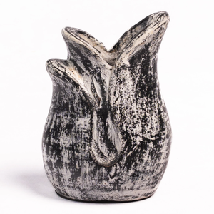 Mini pot de fleurs en céramique en forme de tulipe - Product Image 1