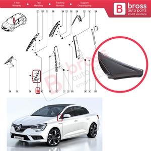 Cubierta de Espejo Retrovisor Lateral Izquierdo BSP1131-1 para Megane MK4 2016 en Adelante 638752672R - Product Image 5