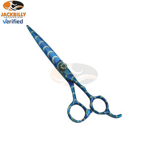 Professional Japanese Steel Right-Handed Barber <b>Scissors</b> Swivel Medium Handle Blunt Tip 28 Teeth High Quality Stainless Hair - Product Image 2