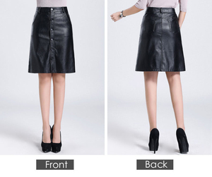 Falda de Cuero Vacuno Hecha a Medida con el Mejor Diseño, de Alta Calidad, Cómoda, Elegante, Impermeable, de Color Sólido, Transpirable, Elegante para Invierno - Product Image 5