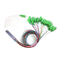 Divisor PLC de fibra SC APC UPC 1x2 1x4 1x8 1x16 1x32 con conectores LC FC para infraestructura de red FTTH