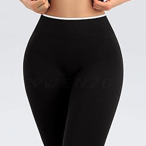 Conjunto de Yoga de Dos Piezas para Mujer, Talla Grande, Cómodo, de Alta Calidad, Color Sólido, Ropa Deportiva, Transpirable, de Secado Rápido, Cintura Elástica - Product Image 6