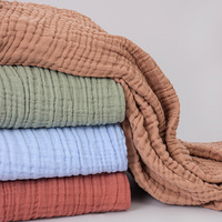 Couverture de repos multi-couches en mousseline pour adulte, douce et absorbante, idéale pour l'été et la maison