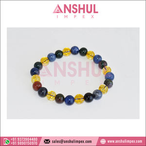 การออกแบบที่ทันสมัยคุณภาพสูงแฟชั่นเครื่องประดับคริสตัลอัญมณีลูกปัดสร้อยข้อมือราศี SCORPIO ในราคาตลาดขายส่ง - Product Image 4