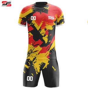 Material de poliéster de buena calidad Equipo Últimos diseños Impresión sublimada Conjunto de uniformes de fútbol Jersey personalizado - Product Image 6