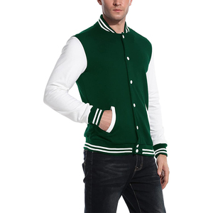 Custom Wholesale Print Logo Blank Plain Polyester Boys Bomber Baseball Varsity <b>Jacket</b> for Men - Product Image 1