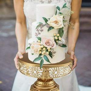 Elegante y Atractivo Soporte para Pastel de Metal Plateado para Bodas y Fiestas, Soporte Redondo de Varios Niveles con Revestimiento Antiarañazos al por Mayor - Product Image 6