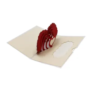 Tarjetas de Felicitación de San Valentín hechas en Italia, Origami sorpresa, amor, 3D, pop-up