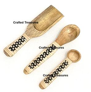 Utensilios de Cocina de Madera Natural, Cucharas Pequeñas para Especias y Condimentos, Cucharas Medidoras Mini de Madera, Regalo de Inauguración de Casa - Product Image 5