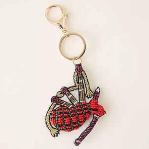 Breloques de sac brodées de perles, fabriquées à la main avec des perles de rocaille, pendentifs de sac, accessoires de broderie de perles faits à la main - Product Image 1