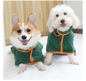 Peignoir pour chien, doux et absorbant, serviette de bain pour chat, microfibre, séchage rapide, pour chiots et chiens de petite et moyenne taille - Product Image 3