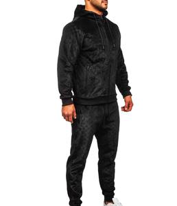 Logo personnalisé unisexe survêtement d'hiver séchage rapide manches longues velours tissu écologique respirant décontracté vêtements de mode - Product Image 3