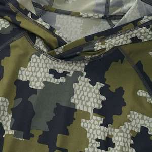 เสื้อพรางลายทหารสำหรับผู้ชายแบบสั่งทำพิเศษ เสื้อเบสเลเยอร์แบบซิป 1/4  สำหรับล่าสัตว์ เสื้อพูลโอเวอร์กันหนาวแขนยาวลายพราง สำหรับกีฬากลางแจ้ง - Product Image 3