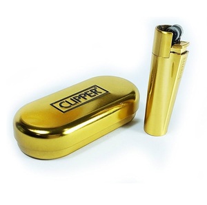 Briquet Clipper en métal avec allume-feu, grand modèle |   Briquet rechargeable de qualité supérieure pour la vente en gros - Product Image 3