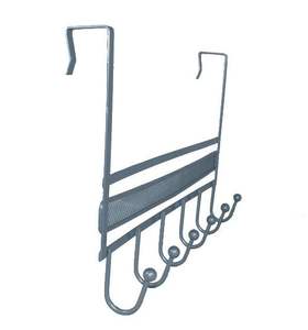 Porte-objets en métal pour la maison, solution pratique à suspendre sur la porte pour les besoins de rangement quotidiens - Product Image 2