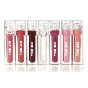 Huile à <span class=keywords><strong>lèvres</strong></span> liquide végétalienne Goji Jelly, effet repulpant, conditionnante, longue tenue, rose glamour, à l'huile de Jojoba et de Karité, parfum cerise douce, laiteuse - Product Image 1