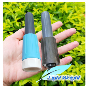 Buse de tuyau en plastique torsadée, embout facilement réglable, résistant aux chocs, construction antirouille, ajustement universel pour arroseurs de jardin - Product Image 1