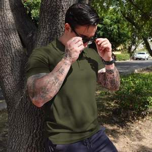 Camiseta Polo de media manga de talla grande también disponible imágenes impresas camisetas impresión Logo 100% algodón camiseta Casual cantidad - Product Image 3