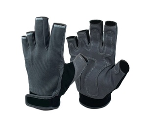Gants de pêche unisexes personnalisés sans doigts en coton/polyester/élasthanne Protection solaire UV Écran tactile Sports de plein air Gants respirants - Product Image 6