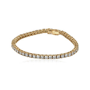 สร้อยข้อมือ tannis สีทอง14K ทำด้วยมือชุดง่ามเครื่องประดับเพชร IJ สีทองเทียบกับความบริสุทธิ์สร้อยข้อมือผู้หญิงเพชรแท้ - Product Image 1