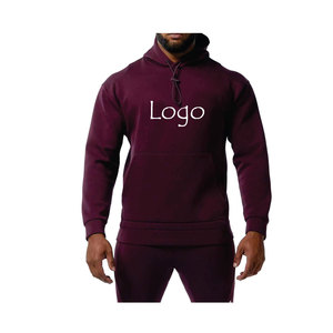 Venta al por mayor 100% algodón hombres sudaderas con capucha peso pesado básico bordado Logo sudadera alta calidad invierno esencial liso teñido - Product Image 1