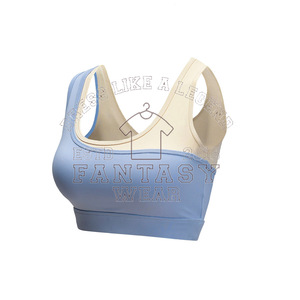 FANTASY WEAR 2026 Sujetador deportivo de compresión ajustable al por mayor, top de yoga y running con bloques de color para gimnasio y fitness - Product Image 1