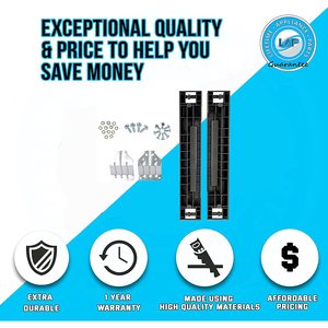 Kit de Apilamiento SKK-8K, Soporte de Lavandería de Plástico de Carga Frontal Compatible con Lavadora y Secadora Samsung de 27 Pulgadas SKK8K - Product Image 5