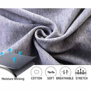 Venta al por mayor de pantalones de hombre antiarrugas liso teñido Casual Joggers pantalones casuales Fitness hombres ropa deportiva pantalones de chándal ajustados - Product Image 5