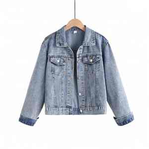 <b>Women</b> Stylish Jean <b>Jacket</b> Casual Wear OEM Wholesale High Quality Ladies Cotton Jeans <b>Jacket</b> Custom Denim <b>Jacket</b> For Sale - Product Image 1