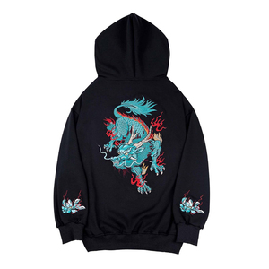 เสื้อฮู้ดปักแบบสวมหัวของผู้ชายสีทึบดีไซน์ใหม่ราคาถูกสำหรับฤดูหนาว - Product Image 2