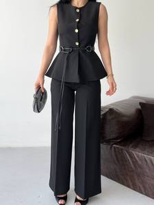 Vestidos de Lona Personalizados con Etiqueta Privada, Ecológicos, Estilo Vintage, de Verano, Largos, de Manga Corta, Venta al Por Mayor, Ropa Casual, Pedidos al Por Mayor - Product Image 5