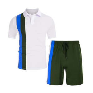 Ensemble deux pièces t-shirt et short pour hommes, nouvelle mode estivale, avec logo imprimé, disponible dans tous les modèles. - Product Image 4