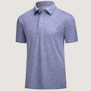 Camiseta Deportiva de Golf de Secado Rápido para Hombre, al por Mayor, Personalizada, Corta, Lisa, de Poliéster, Sublimada, Estampada - Product Image 3