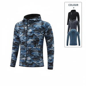 Chaqueta Deportiva Erni para Hombre, de Poliéster, para Gimnasio, Otoño/Invierno, Forro Polar, Secado Rápido, Sublimación, Impresión 3D, para Actividades al Aire Libre, con Capucha - Product Image 2