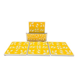 High Quality Bone Inlay <b>Coaster</b> Custom Shape <b>Coasters</b> <b>for</b> <b>Drink</b> Beer Coffee and Tea <b>Coasters</b> From Indian Manufacturer - Product Image 2