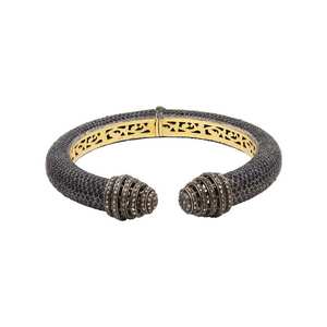 Natural Rosecut diamante zafiro sólido 925 plata esterlina chapado en oro hecho a mano mujer moda aniversario Jaipur IGI certificado - Product Image 2